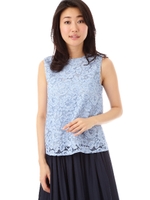 [ウォッシャブル]ヴィンテージレースブラウス/ピンク(090)