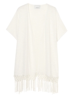 【O】フリンジオーバーカーデ/BEIGE