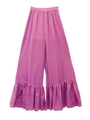 サテンヘムフリルパンツ/purplepink