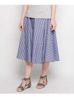 ストライプ切り替えスカート/アイボリー(391)