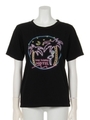ネオンプリントTシャツ/BLACK MID