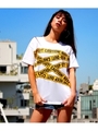 【ANAP】KEEPOUTラインTシャツ/WH