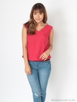 背中リボンTOPS＆インナーSET/ホワイト