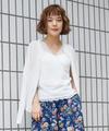 すけニットクルーネックカーディガン