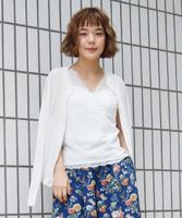 すけニットクルーネックカーディガン
