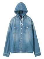 HOODED DENIM SHIRTS/ダークインディゴ