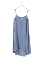 ・Aラインキャミソールワンピース/ライトブルー