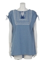 【ANAP】デニム刺繍チュニック/ライトブルー(038)