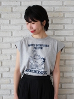 チャンピオン×スヌーピーフレンチＴシャツ/ネイビー