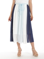 マルチフレアスカート/ブルー