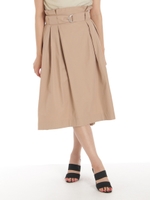 ラッピングフレアスカート/ベージュ