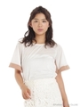 配色Tシャツ/キャメル