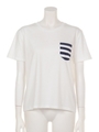 【anap mimpi】ボーダーポケットTシャツ/NVY