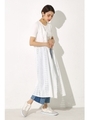 【AZUL by moussy】コットンレースジレ/O/WHT