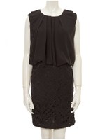 レースセパレートワンピース/ブラック