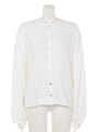 【BED&BREAKFAST】DRY COTTON Puff Sleeve Snap Top/WHITE