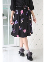 オリジナルフラワーミディ丈ＳＫ/アイボリー