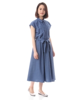 シャンブレーシャツワンピース/シャンブレーブルー(120)
