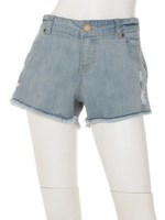 ダメージデニムパンツ/シロ