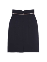 ベルト付カーゴスカート/ネイビー(120)