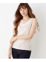 モチーフレーステレコタンクトップ/アイボリー(004)