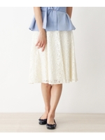 リリーレーススカート/ホワイト(601)