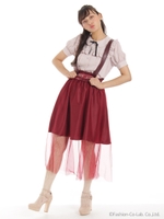 合皮サスチュールロングSK/ブラック