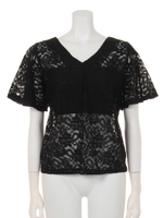 【CHILLE】ブラトップ×レーストップスSET/ホワイト(001)