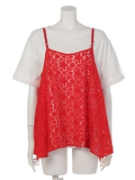 スタークロスキャミセットトップス/レッド