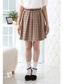 チェック柄ギャザーＳＫ/コン