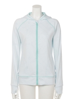 裏レース柄ラッシュパーカー/ミドリ