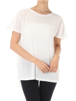 【AZUL by moussy】マント風BIG TEE/O/WHT