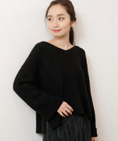 【予約】ワイドリブ2WAYニット