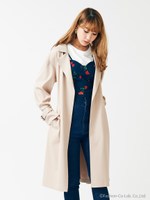 フレアガウンコート/ピンク