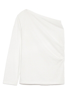 ワンショルダーカットソー/WHT