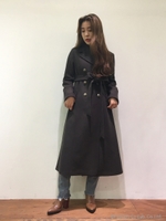 Double A Line Wool Coat/NAVY