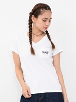 【WEB限定】LOGO V-NECK S/S TEE/アッシュ