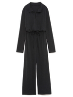 【emmi yoga】リブハイネックロンパース/GRY