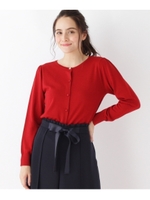 【手洗い可能】ウールカーディガン/レッド(062)