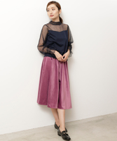 【10倍pt対象】ベルベットインベルフレアスカート