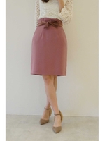 オータムベルベットリボンスカート/ローズピンク1(091)