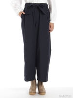 スウェードチノリボンパンツ/ネイビー