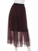 チュールロングSK/ボルドー