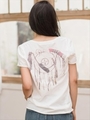 ドリームキャッチャーインクジェットTシャツ/オフホワイト