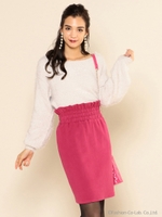 ウエストシャーリングスカート/ブラック