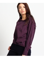 【洗える】変形カラーブロードシャツ/ボルドー(264)