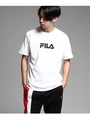 FILA for tk.TAKEO KIKUCHI ロゴTシャツ/ブラック(319)