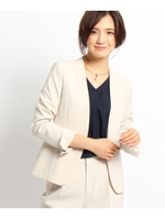 【VERY11月号掲載】【洗える】[S]ストレッチカラーレスジャケット/ベージュ(052)