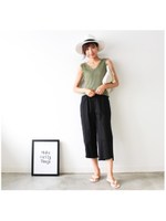 クロップドカットオフパンツ/ホワイト