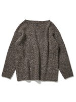 スラブヤーンオーバーニットトップス/グレー